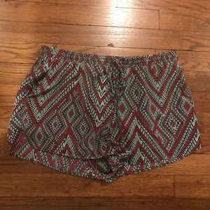 Charlie Jade • Silk Printed Shorts • Size S